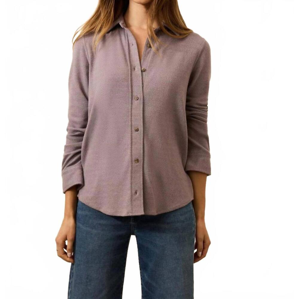FAHERTY legend sweater shirt in dusty plum